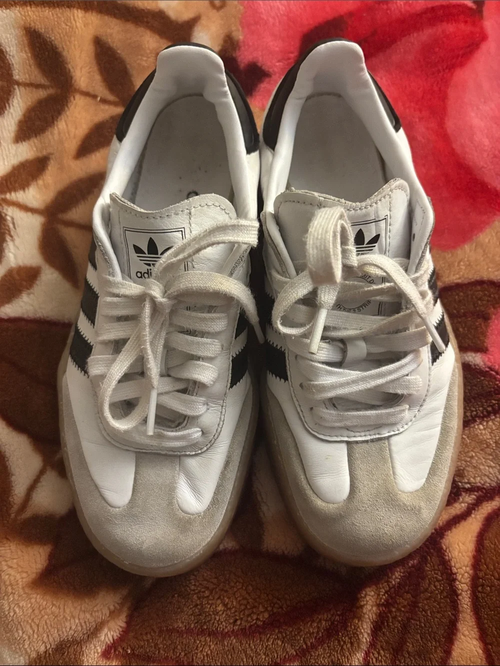 adidas Men’s White & Black Low-Top Sneakers